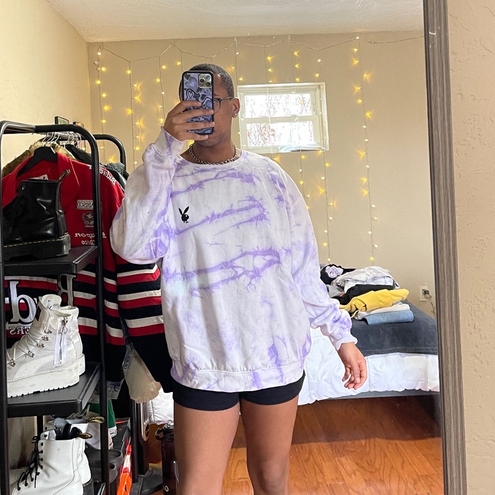 Purple Playboy Crewneck